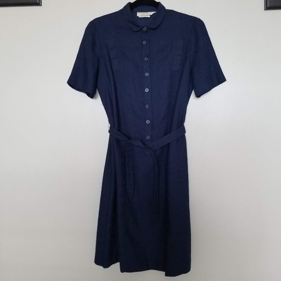 Vintage Schrader Sport Blue Shirtdress - Picture 3 of 6